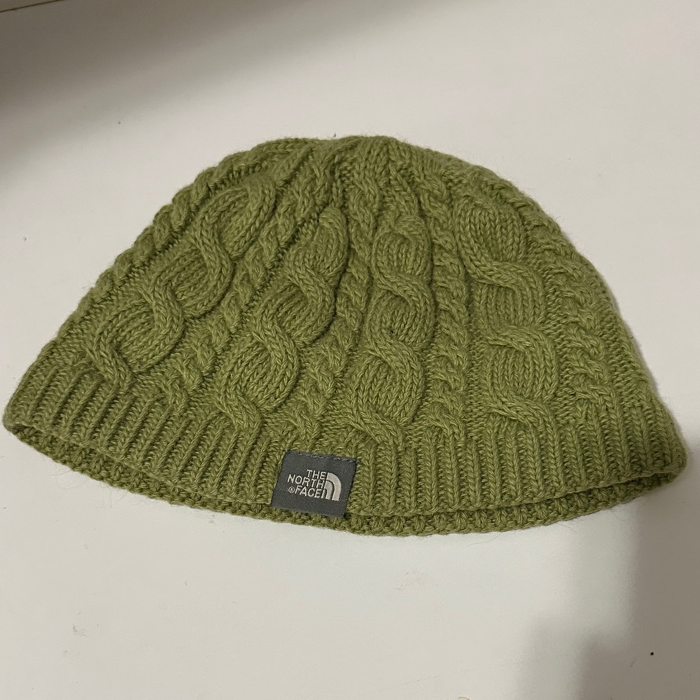 The North Face Kids Olive Knit Hat For Fall and Winter - Picture 3 of 4